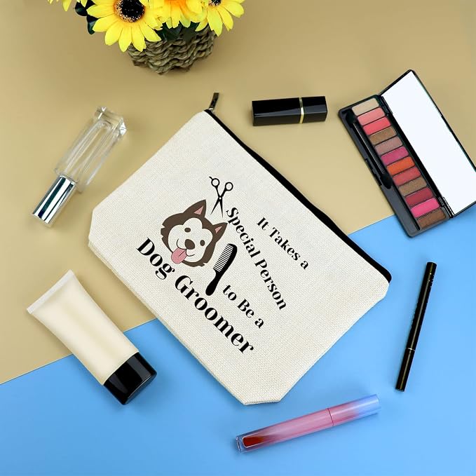 Dog Groomer Gift Makeup Bag Pet Grooming Gifts Cosmetic Bag Dogs Hairdresser - Image 3