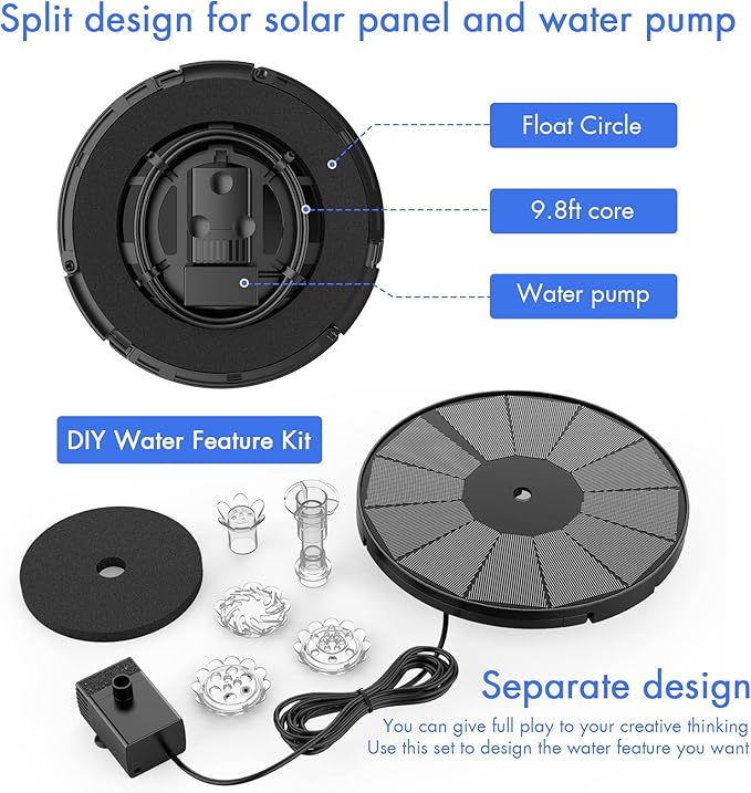 AISITIN 3.5W Solar Fountain Pump - Image 8