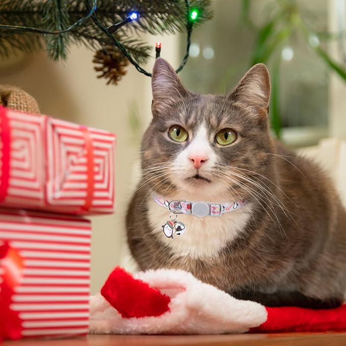 3 Pack Christmas Cat Collars Breakaway - Image 5