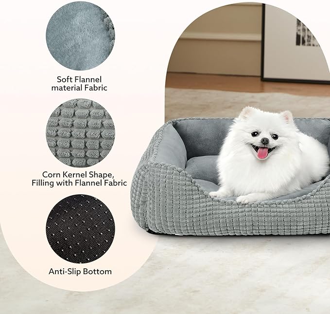 MIXJOY Large Dog Bed for Large Medium Small Dogs, Rectangle Washable Orthopedic - Image 2