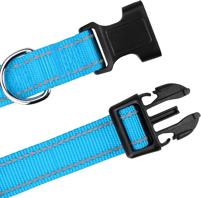 TagME Reflective Nylon Dog Collars, Adjustable Classic Pet Collar - Image 4