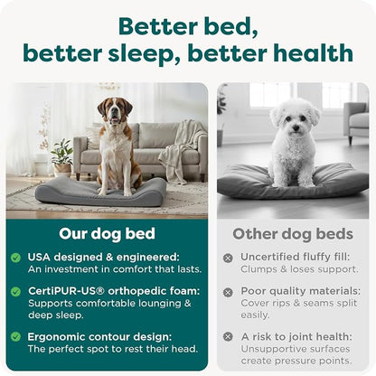 FurHaven Orthopedic Dog Bed for Large Dogs, Luxe Lounger Contour Mattress - Image 7
