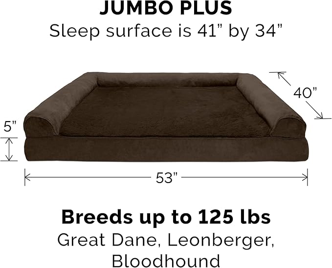 Furhaven Orthopedic Dog Bed for Large Dogs w/ Removable Bolsters & Washable - Image 3