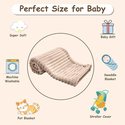 Soft Fleece Baby Blanket Ultra Cozy Baby Blankets - Image 7