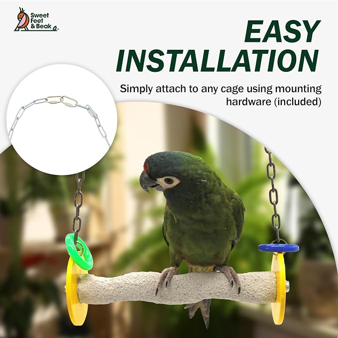 Sweet Feet and Beak Roll Bird Swing - Image 7