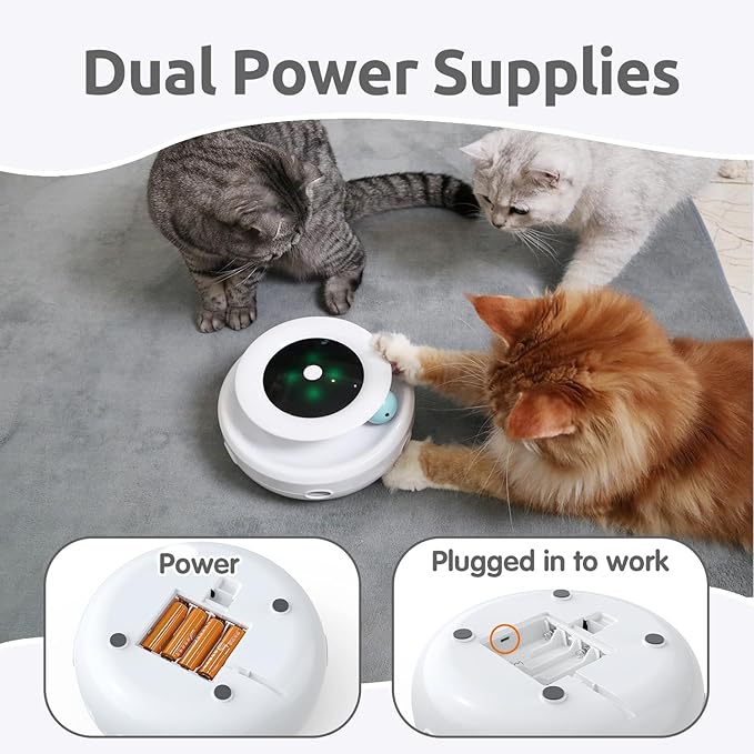 ORSDA 2in1 Interactive Toys for Indoor Cats, Timer Auto On/Off, Cat Toy Balls & - Image 6