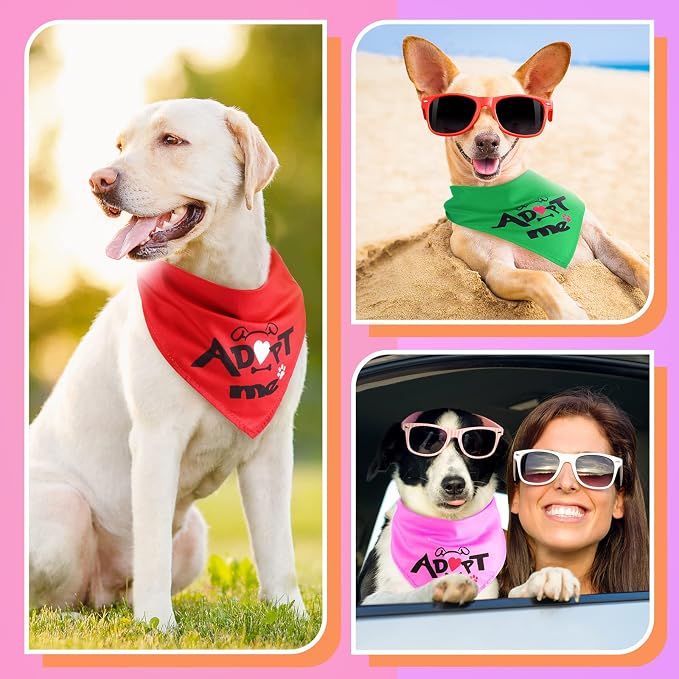 40 Pieces Adopt Me Dog Bandanas Bulk Multi Colors Bibs Triangle Dog Washable - Image 6