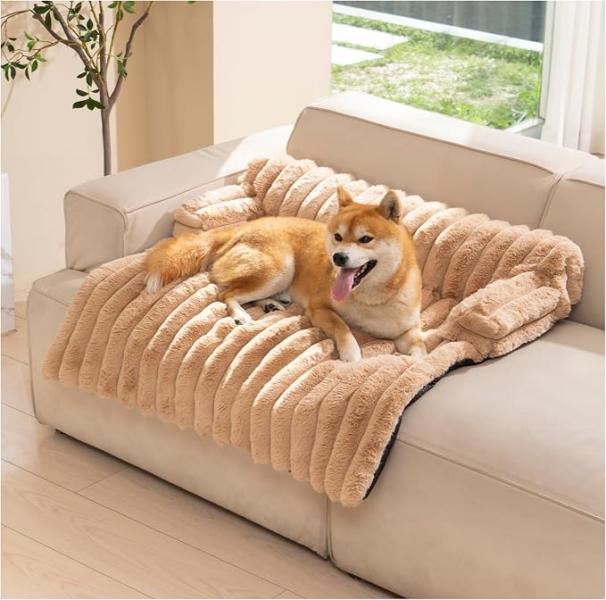 Avont Dog Bed Mat for Couch, Warm Fluffy Calming Sofa Topper Furniture by Avont
