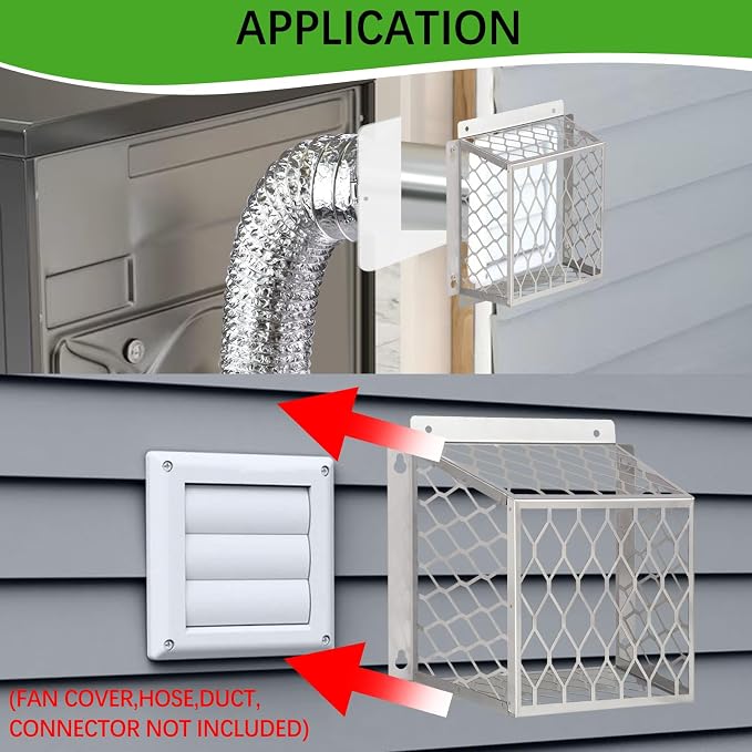 Dryer Exhaust Guard Vent Cover, Dryer Vent Bird Guard - Image 4