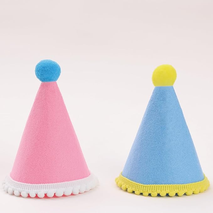 10 Pcs Dog Birthday Hat Set for Small Medium Dogs Cat Puppies, Mini Party Hat - Image 7