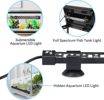 hygger 24/7 Mode Submersible Aquarium LED Light, Full Spectrum Hidden Fish Tank - Image 4