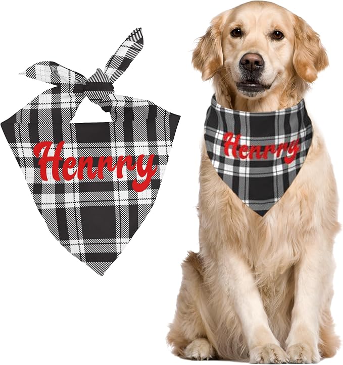 Custom Pet Scarf Personalized Dog Bandana by DOREALA