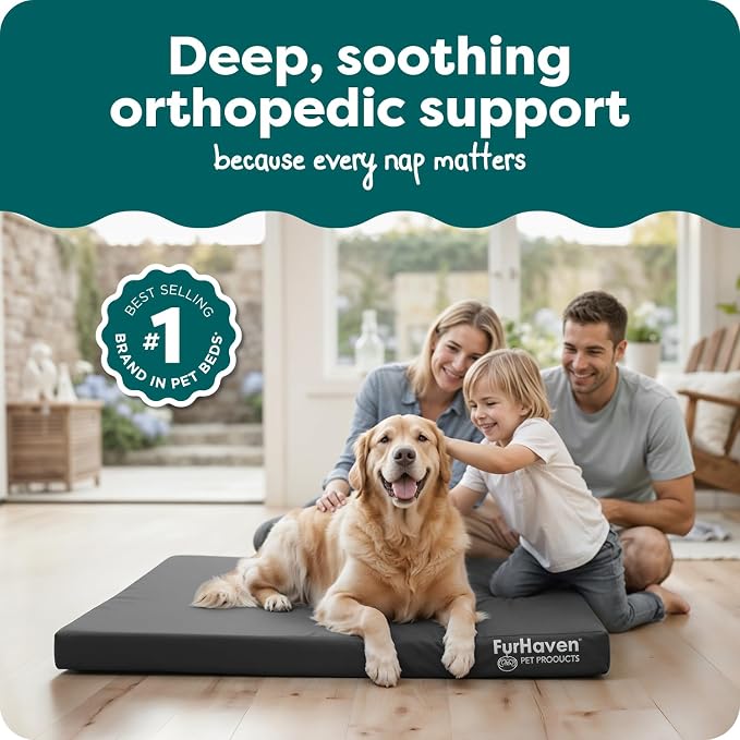 Furhaven Water-Resistant Orthopedic Dog Bed - Image 2