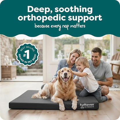Furhaven Water-Resistant Orthopedic Dog Bed - Image 2