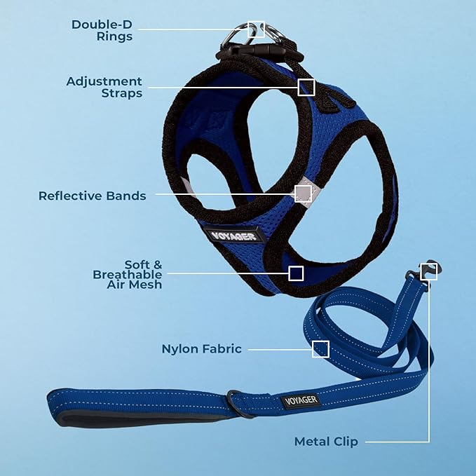 Best Pet Supplies Voyager Step-in Air All Weather Mesh Harness and Reflective - Image 3