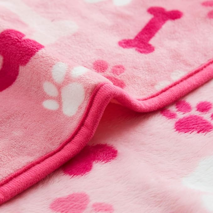 Allisandro Luxurious Dog Blanket, 350 GSM Super Fuzzy Microplush Fleece Pet - Image 3