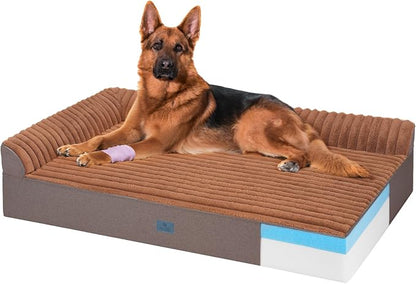 Veehoo Orthopedic Dog Bed for Large Senior Dogs, 7 Inch Thick XXL Memory Foam by Veehoo