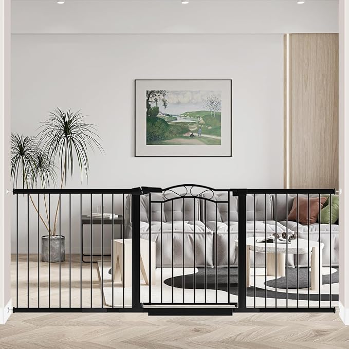 Fairy Baby 81.9"-84.6" Extra Wide Baby Gate by FairyBaby