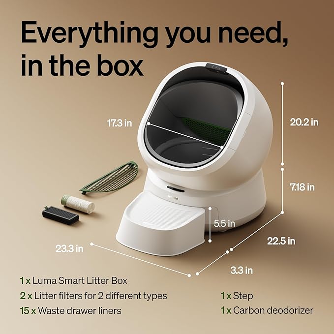 PETLIBRO Luma Automatic Cat Litter Box AI-Camera Waste Analysis, Auto - Image 8