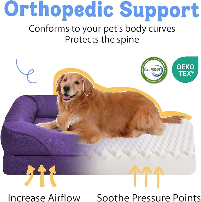 Washable Orthopedic Large Dog Bed - Image 2