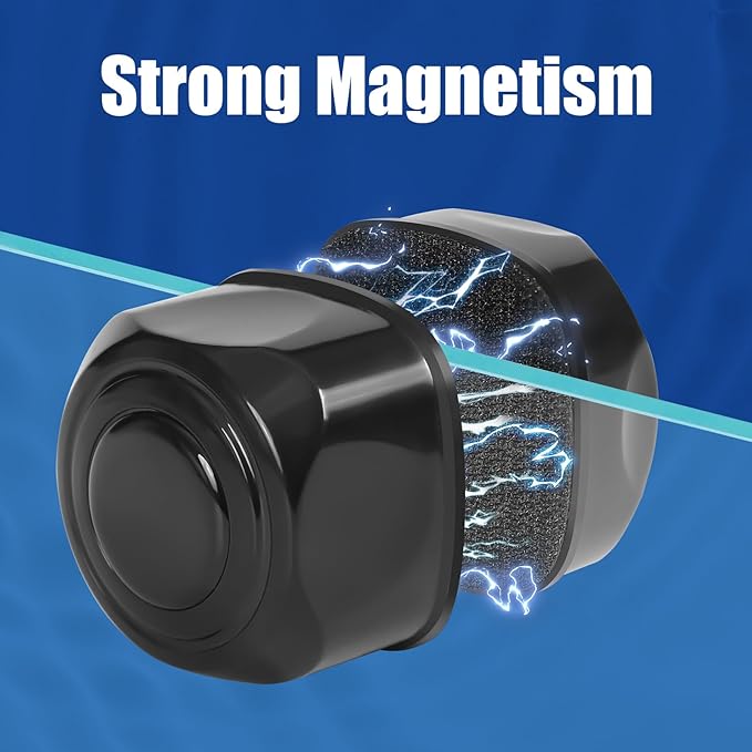 AQUANEAT Aquarium Magnetic Brush, Glass Fish Tank Cleaner, Algae Scraper - Image 4