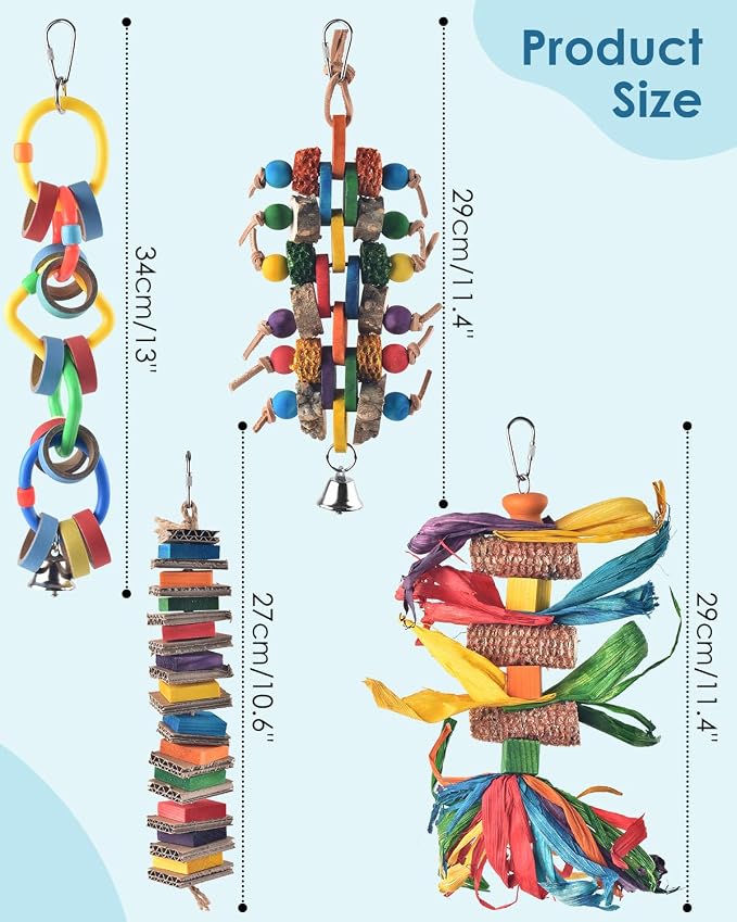 Bissap 4 PCS Bird Chew Toys - Image 2