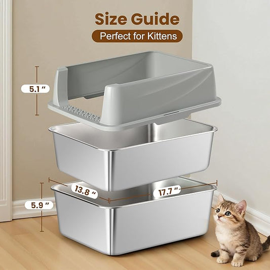 Stainless Steel Sifting Litter Box - Image 2
