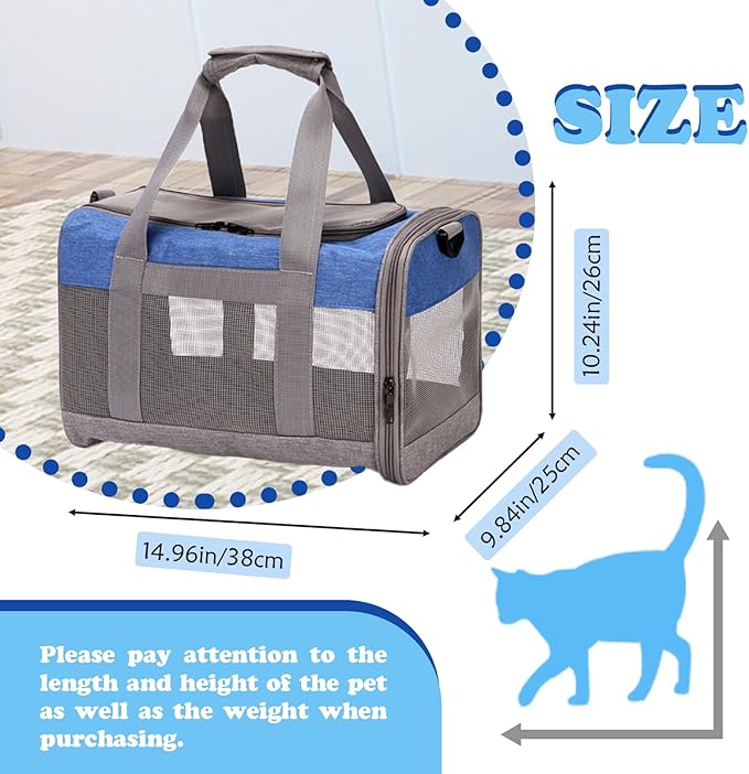 Soft Sided Pet Carrier for Cat, Airline Approved Cat Carriers Collapsible - Image 2