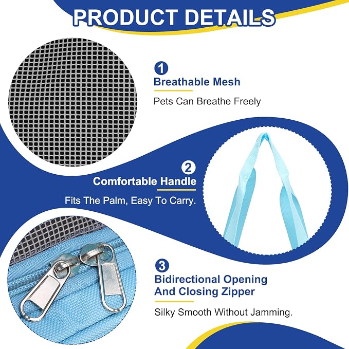 Pet Backpack Carrier, Portable and Ventilated, Oxford Cloth, Dogs Cats and - Image 3