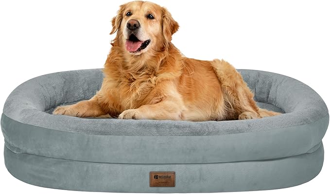 Orthopedic Waterproof Large Dog Bed: Memory Foam Washable Dog Bed by Wozoke