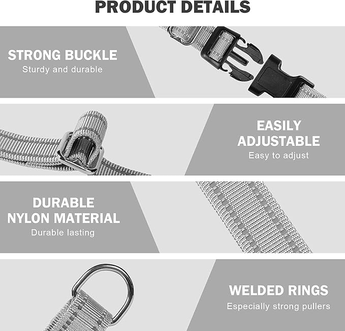 Hikiko Reflective Martingale Dog Collars - Image 3