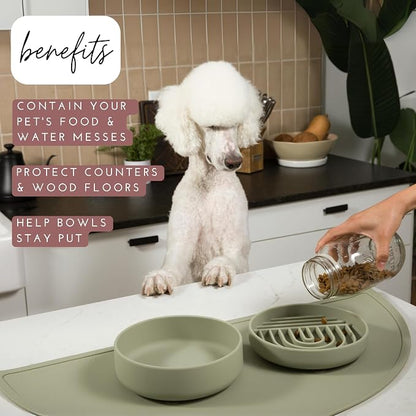 Should We Go - Waterproof Silicone Pet Food Mat - Non-Slip, Spill-Proof Feeding - Image 2