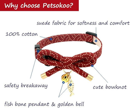 PetSoKoo Cute Bowtie Cat Collar - Image 2