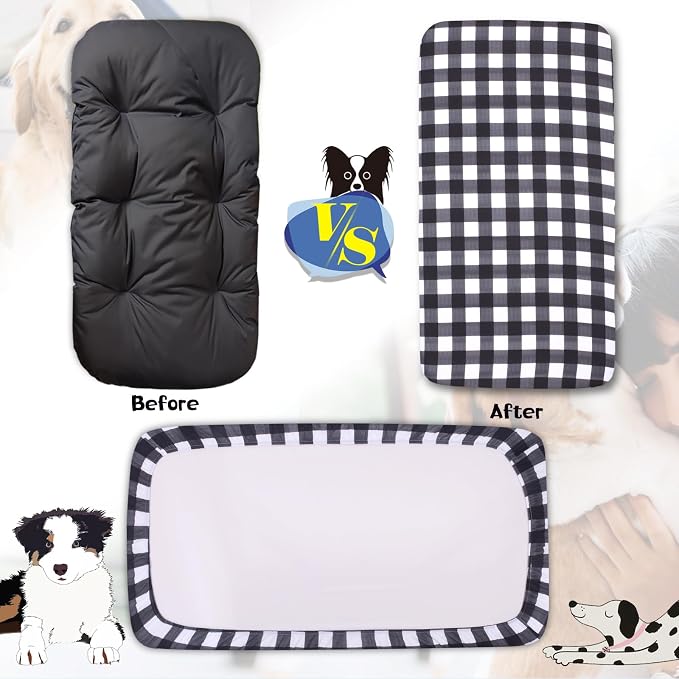 Replacement Dog Bed Covers Elastic Edged Washable Pet Bed Protector - Image 2
