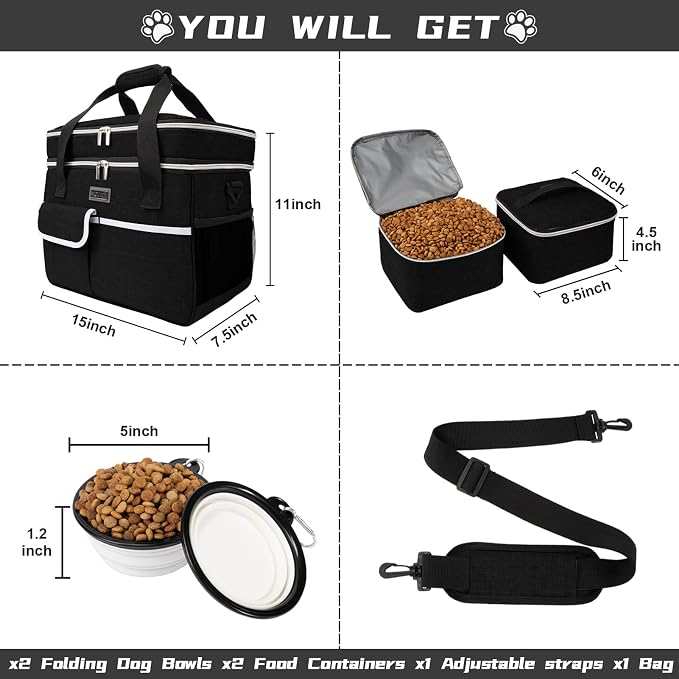 BAGLHER Dog Travel Bag for Supplies - Image 2