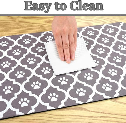 Dog Food Mat 24X32 Inch Pet Feeding Absorbent Mats - Image 6
