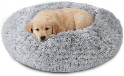 JOLLYVOGUE Calming Dog Bed Medium Size Dog, Anti-Anxiety Donut Medium Pet Bed by JOLLYVOGUE