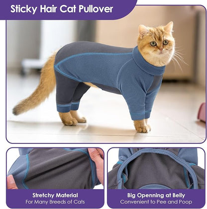 SUNFURA Hair Sticky Cat Clothes, Cat Sweater - Image 3