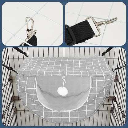 2Pcs Cat Hammock for Cage, Double Layer Cat Hanging Hammock for Cage, Soft - Image 5