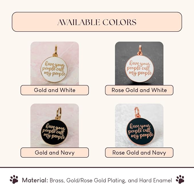 Two Tails Pet Company Personalized Dog Tags “Have Your People Call My People” - Image 4