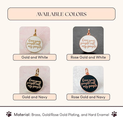 Two Tails Pet Company Personalized Dog Tags “Have Your People Call My People” - Image 4