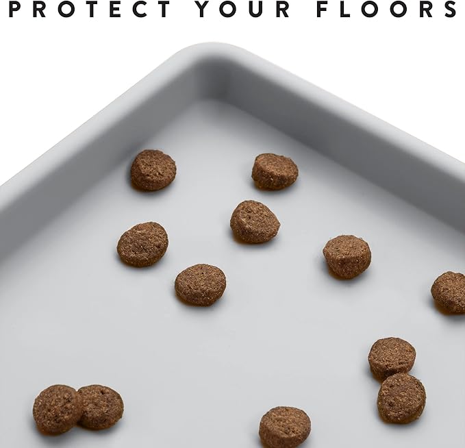 CatGuru Cat Food Mat, Small & Large Pet Feedingd Mat, 100% Waterproof Cat Mats - Image 3