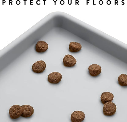 CatGuru Cat Food Mat, Small & Large Pet Feedingd Mat, 100% Waterproof Cat Mats - Image 3