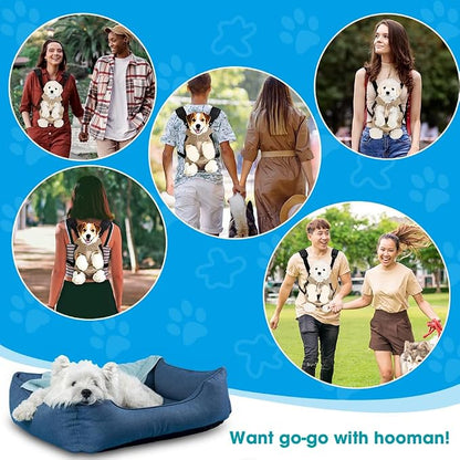 Dog Backpack Carrier, Thick Straps & Cushion, Pet Sling Front Backpacks - Image 9