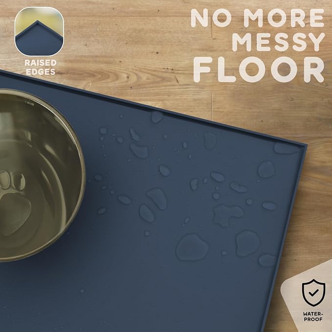 Dog Food Mat - Raised Edges Dogs Mat - Image 5