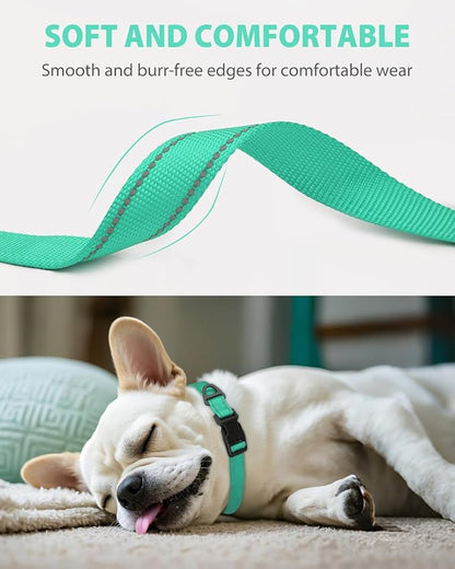Joytale Small Dog Collar, Reflective and Adjustable Nylon Collar - Image 3