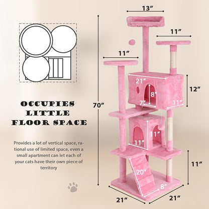 Heavy Duty Cat Tree Tower, Cat Condo, Hanging Ball - Image 7