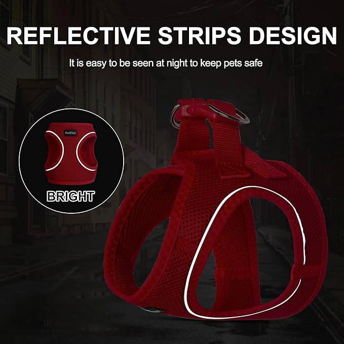 PetiFine Cat Harness and Leash Set, Escape Proof Kitten Harness Reflective - Image 4