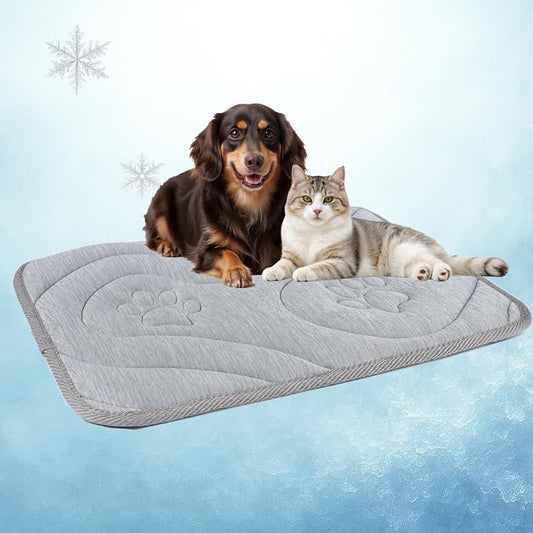Dog Cooling Mat, Reversible Cool & Warm Pet Orthopedic Pad, Thick Mat by Unknown