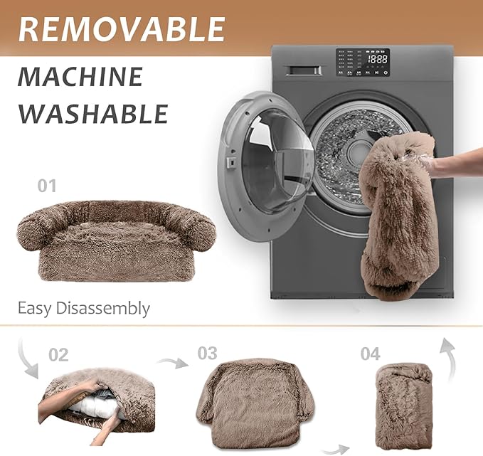 Tinaco Calming Dogs/Cats Bed Mats, Dog Pad Washable Removable Couch Cover - Image 5